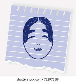 japan mask doodle