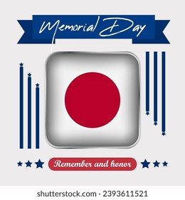 Japan Memorial Day Vector Illustration