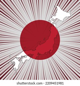 Japan National Day Map Design