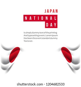 Japan National Day Vector Template Design Illustration