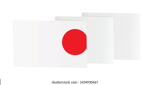 Japan national flag. vector illustration