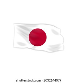 japan national flag vector image