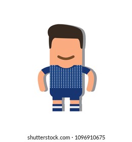 Japan national football team icon, vector illustration design. 