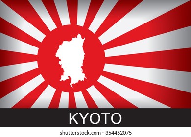 Japan Navy Flag
An Navy Flag Japan with red background and message, Kyoto and map, vector art image illustration
