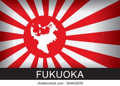 Japan Navy Flag
An Navy Flag Japan with red background and message, Fukuoka and map, vector art image illustration
