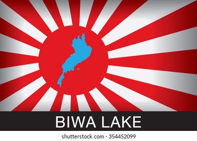 Japan Navy Flag
An Navy Flag Japan with red background and message, Biwa Lake and map, vector art image illustration

