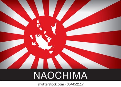 Japan Navy Flag
An Navy Flag Japan with red background and message, Naochima and map, vector art image illustration
