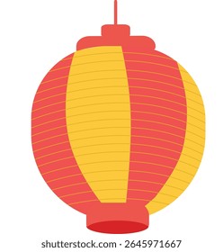 Japan Obon festival. Lantern Obon japan festival with white background. Summer festival