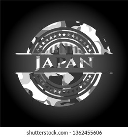 Japan on grey camo pattern