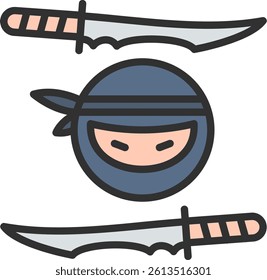 Japan Outline Filled Style Icon