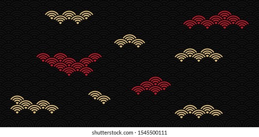 japan pattern and background. vector design