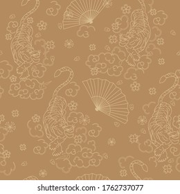 diseño sin fisuras de patrón japonés. Serie textil y de papel de decoración