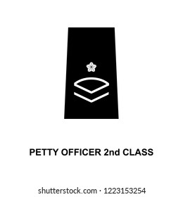 japan petty officer 2nd class military ranks and insignia glyph icon