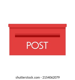 Japan post vector. sign. Japan mailbox vector. free space for text. copy space.
