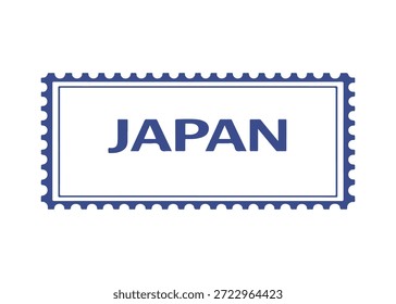 Japan-Briefmarke, Vektorsymbol auf weißem Hintergrund
Vektor-Briefmarke auf weißem Hintergrund