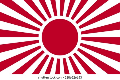 Japan red colors vintage sunburst radial background template. Template for presentation, social media, creative studio, website landing page.