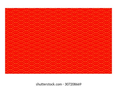 japan red gold seamless pattern
