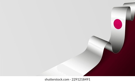 Japan ribbon flag background. Element of impact for the use you want to make of it.
