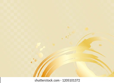 Japan 's 2019 New Year' s card(It is Japanese material written with brush.)