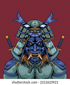 Japan Samurai Art Warrior Illustration