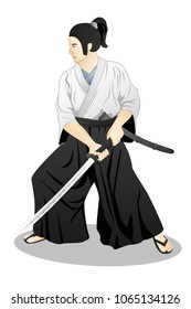 Japan Samurai graphic vector