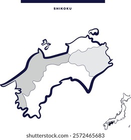 Japan - Shikoku - Smallest of the four main islands of Japan