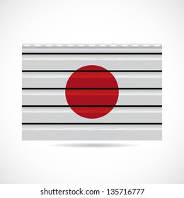 Japan siding produce business company icon illustration