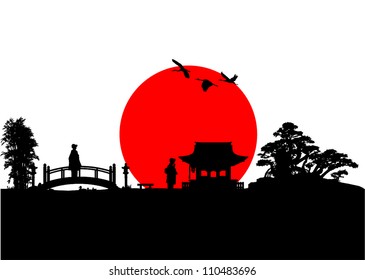 Japan Silhouette