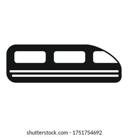 Icono del tren de velocidad de Japón. Ilustración simple del icono vector del tren de velocidad de Japón para el diseño web aislado en fondo blanco