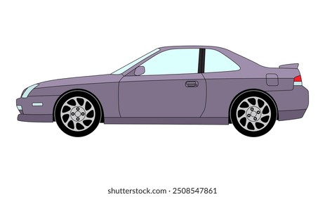 Japan sport car speed vector old retro classic vehicle