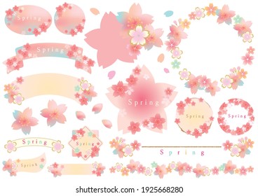 Japan Spring Sakura Frame Material Set