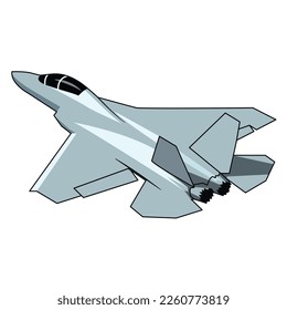 japan stealth jet fighter vector design