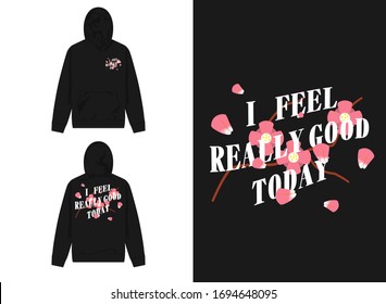 japan streetwear hoodie design sakura petals