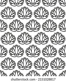 Japan style design flowers or leaves symbols seamless texture or pattern