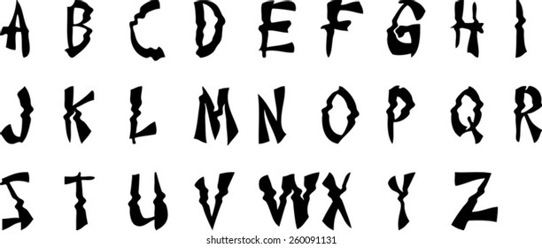 Japan style font