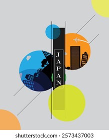 Japan stylish typography vector design for t shirt, poster, banner design.