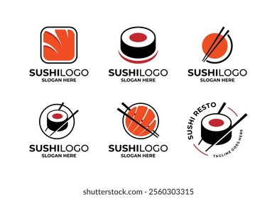 Japan Sushi Logo Design Collection