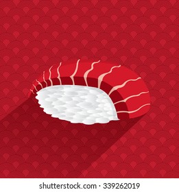 Japan Sushi Meat Vector illutration Set