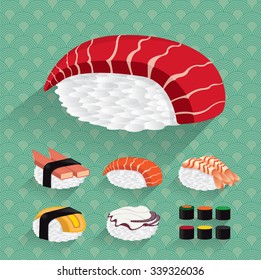 Japan Sushi Vector illustration