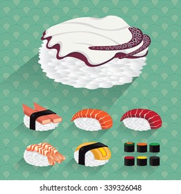 Japan Sushi Vector illustration