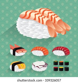 Japan Sushi Vector illustration