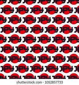 japan symbol pattern seamless . Yen currency symbol . JPY