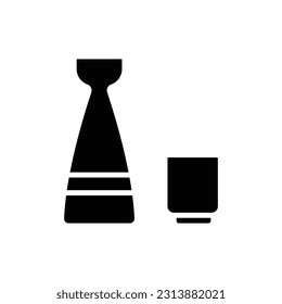 Japan Tea Filled Icon Vector Illustration