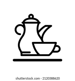 Icono japonés del té del té