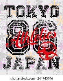 japan tokyo city graphic design vector art