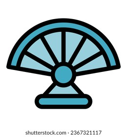 Japan tool icon outline vector. Kyoto tower. City pagoda color flat