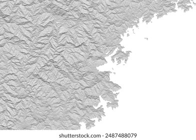 In: Japan Topography Map, Vektorgrafik Contour.