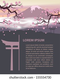 Japan travel design template