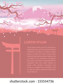 Japan travel design template