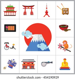 Japan Travel Icon Set